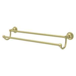 Tisbury 24" Double Towel Bar in Brushed Gold