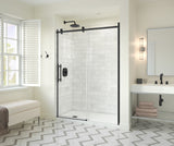 MAAX 137420-900-340-000 Odyssey SC 57-59 ½ x 78in. 8 mm Sliding Shower Door for Alcove Installation with Clear glass in Matte Black