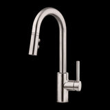 Stellen1-Handle Pull-Down Bar/Prep Kitchen Faucet in Stainless Steel