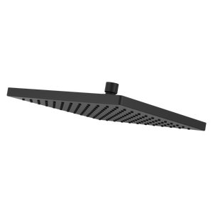 Modern Square 10 in. Raincan Showerhead in Matte Black