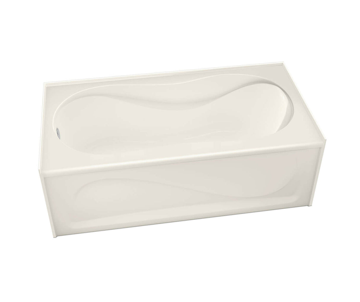 MAAX 105822-000-007-103 Cocoon 6030 IFS Acrylic Alcove Left-Hand Drain Bathtub in Biscuit