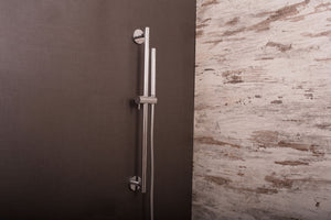 DAX Stainless Steel Hand Shower with Round Adjustable Slide Bar, Chrome DAX-9516