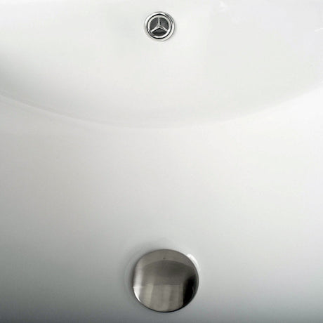 DAX Ceramic Square Single Bowl Undermount Bathroom Basin, White BSN-202G-W