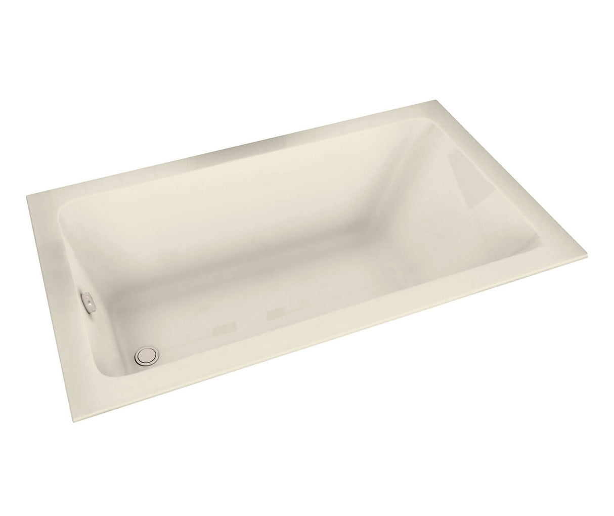 MAAX 101460-097-004 Pose 7236 Acrylic Drop-in End Drain Combined Whirlpool & Aeroeffect Bathtub in Bone