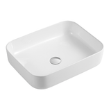 DAX Ceramic Rectangle Bathroom Vessel Basin, Matte Black DAX-CL1285-BM