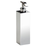 Soap Dispenser, Wall Mounted, Tall, Square, Brass