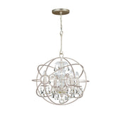 Solaris 4 Light Olde Silver Mini Chandelier 9025-OS-CL-MWP