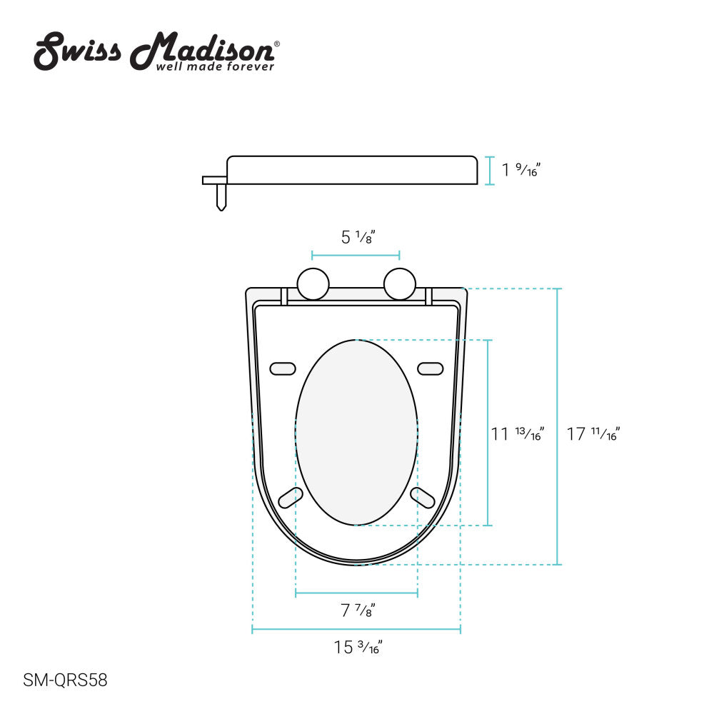 Quick-Release UF Seat for St. Tropez Vortex™ flush Toilets