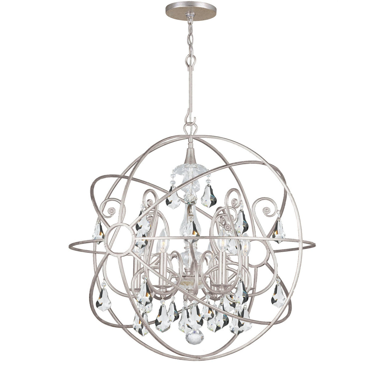 Solaris 6 Light Olde Silver Chandelier 9028-OS-CL-MWP