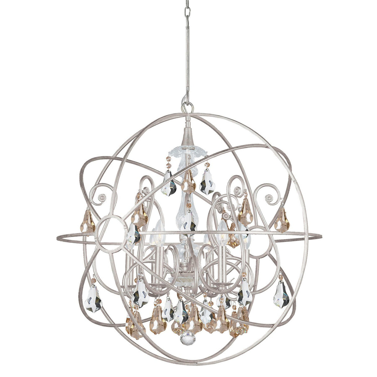 Solaris 6 Light Olde Silver Chandelier 9028-OS-CL-MWP