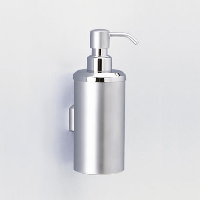 Soap Dispenser, Wall Mounted, Rounded, Brass