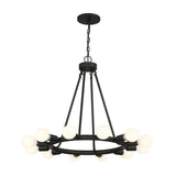 Dakota 12 Light Black Chandelier 9045-BK