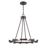 Dakota 12 Light Charcoal Bronze Chandelier 9045-CZ