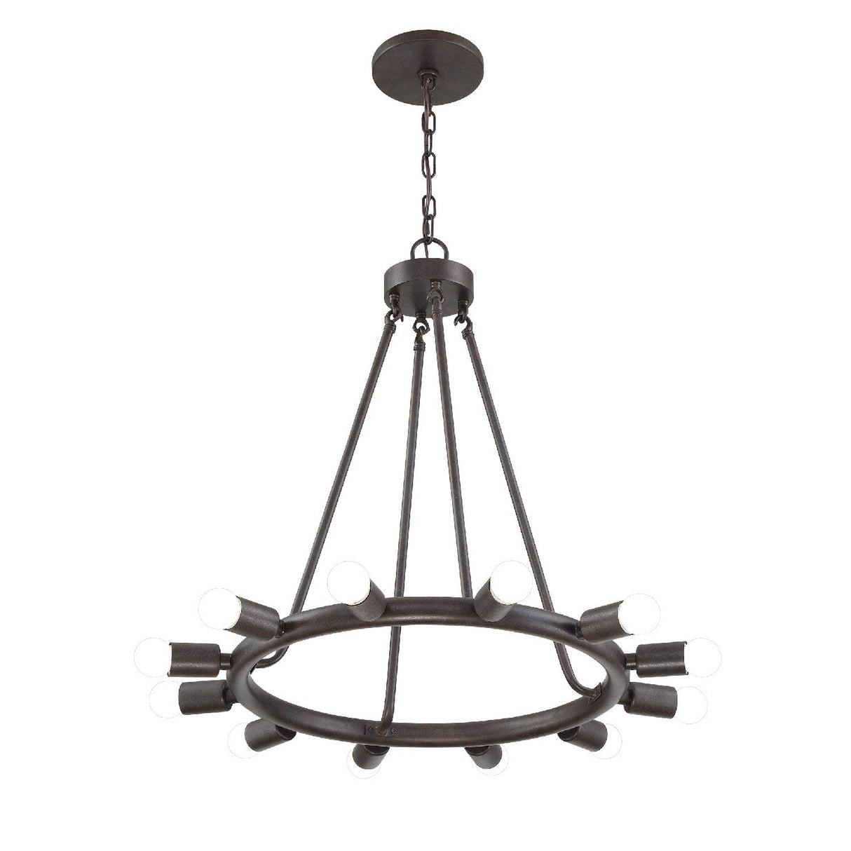 Dakota 12 Light Charcoal Bronze Chandelier 9045-CZ