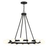 Dakota 15 Light Black Chandelier 9046-BK