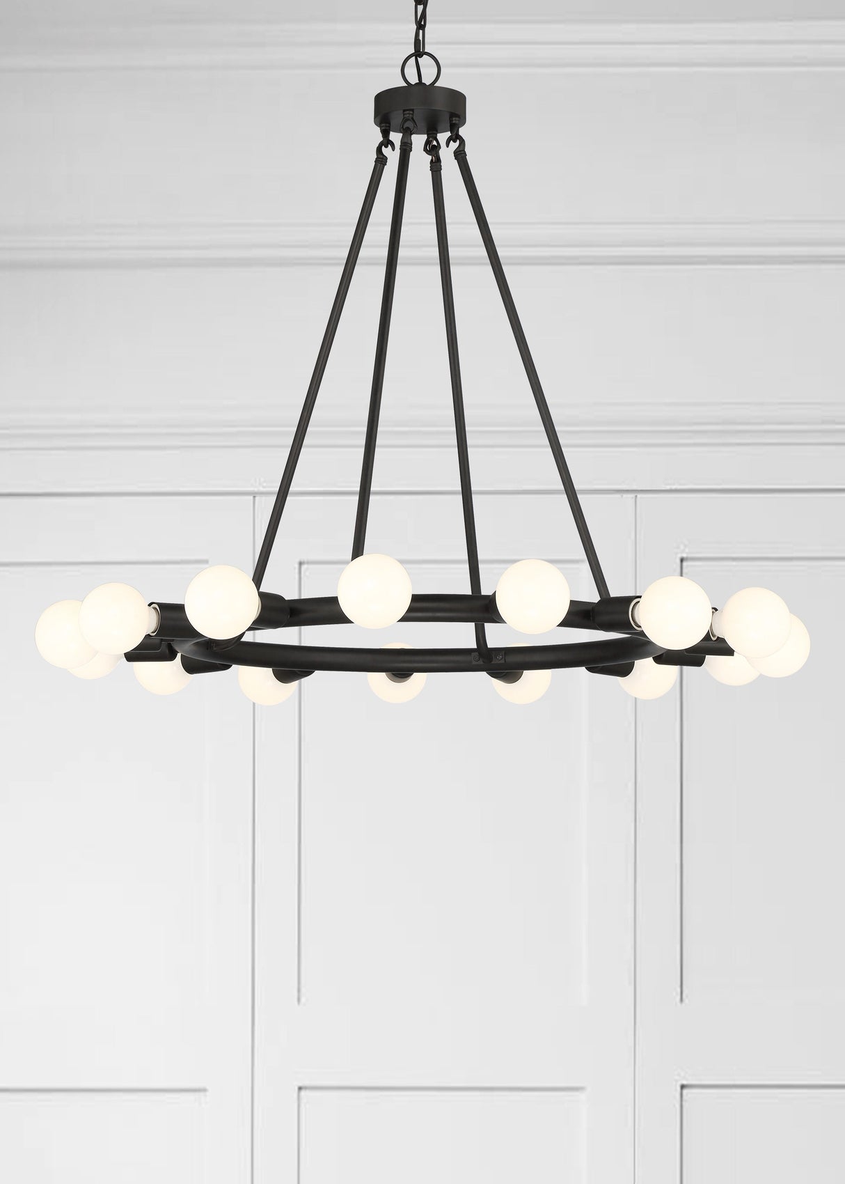 Dakota 15 Light Black Chandelier 9046-BK