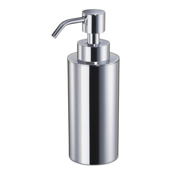 Soap Dispenser, Round, Chrome or Gold