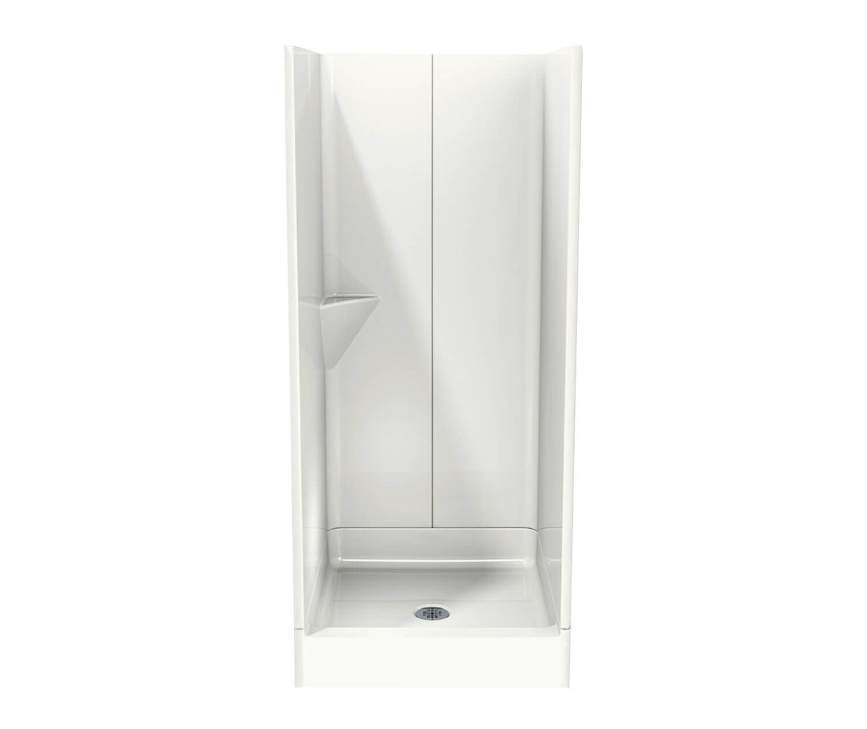 MAAX 103006-000-019 32SKD 32 x 34 AcrylX Alcove Center Drain Three-Piece Shower in Thunder Grey