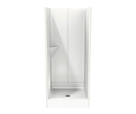 MAAX 103006-000-002-000 32SKD 32 x 34 AcrylX Alcove Center Drain Three-Piece Shower in White