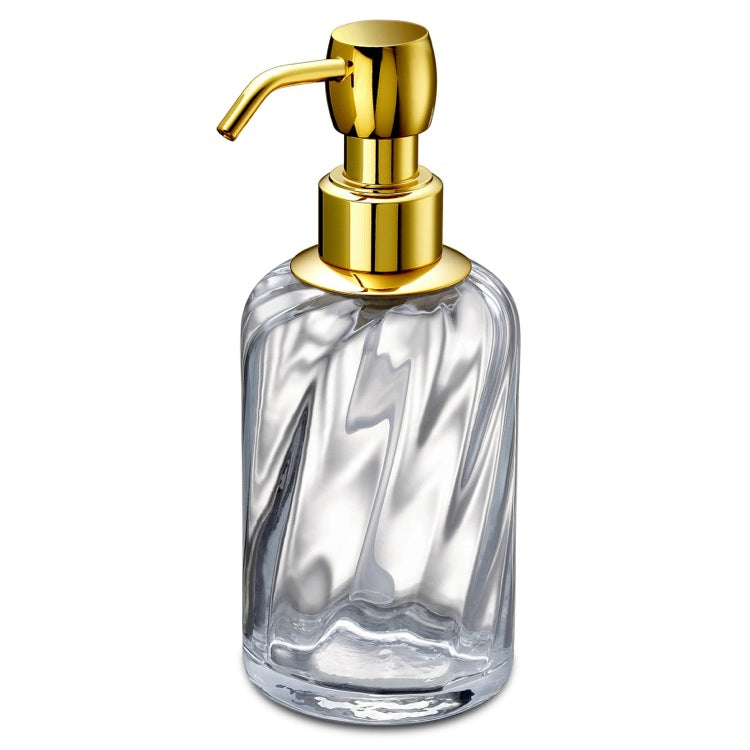 Soap Dispenser Made from Twisted Glass