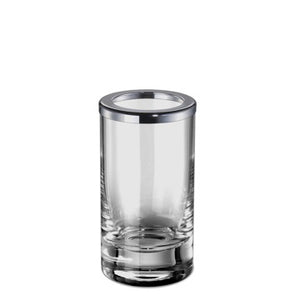 Plain Crystal Glass Toothbrush Holder