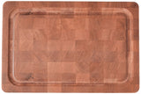 John Boos CHY-1812175-SSF Block Cherry Wood End Grain Butcher Cutting Board with Juice Groove and Stainless Steel Feet, 18 Inches x 12 1.75 18X12X1.75 CHY-END GR-NON REV-GRV-