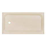 Voltaire 60 x 32 Single-Threshold, Left-Hand Drain, Shower Base in Biscuit