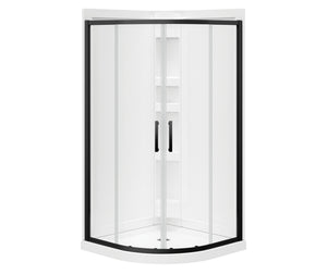 MAAX 300021-900-340-000 Daisy 38 x 38 Acrylic Center Drain Shower Kit in White with Clear glass  in Chrome