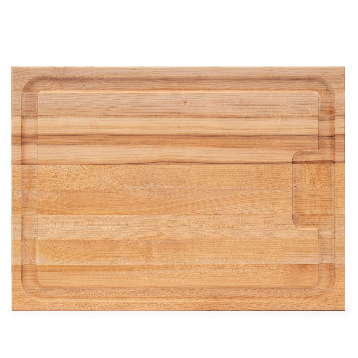 John Boos AUJUS Au Jus Maple Wood Cutting Board for Kitchen Prep, 18 x 24 Inches, 1.5 Inches Thick Edge Grain Charcuterie Block with Juice Grooves 24X18X1.5 MPL-EDGE GR-AU JUS BRD