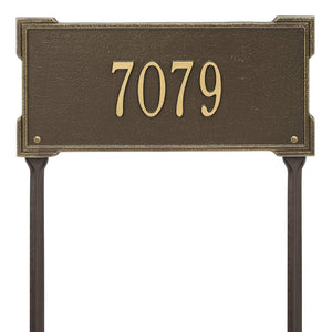 Whitehall 1123AB - Personalized Roanoke Plaque - Standard -Lawn - 1 Line