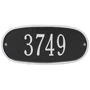 Whitehall 4004BS - Oval Plaque - Std Wall - One Line