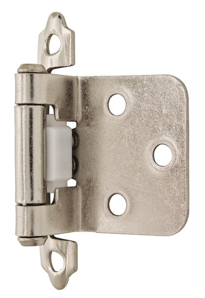 Variable Overlay Self-Closing, Face Mount Polished Chrome Hinge - 2 Pack
