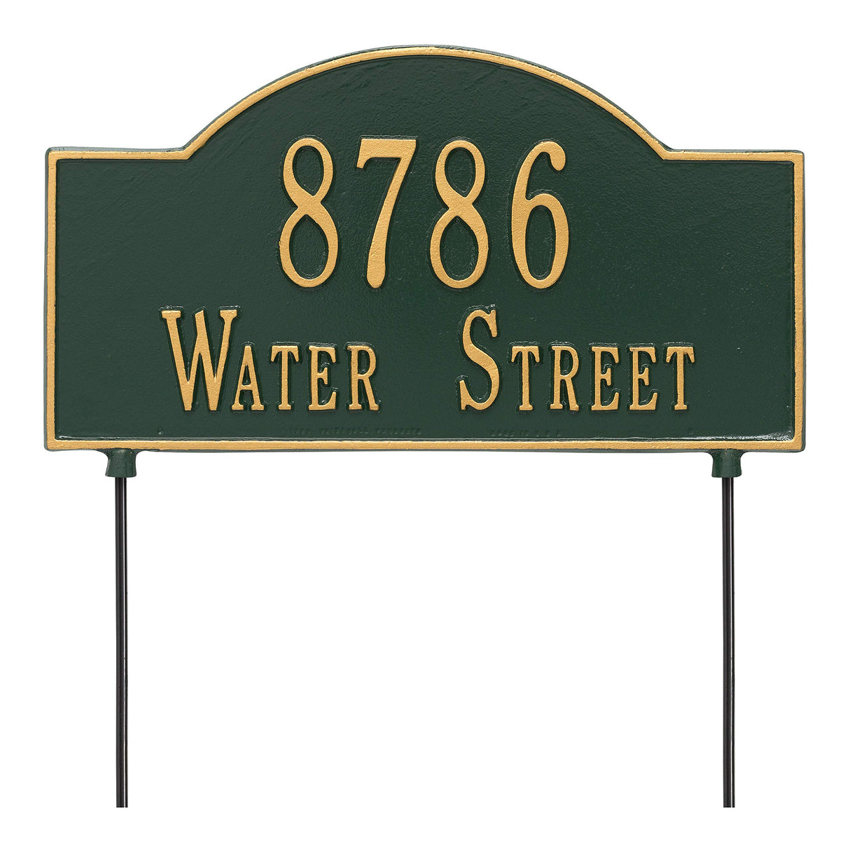 Whitehall 1044GG - Personalized 2-Sided Arch plaque - Standard - Lawn - 2 Line