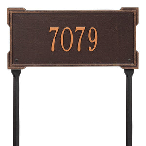 Whitehall 1123AC - Personalized Roanoke Plaque - Standard -Lawn - 1 Line