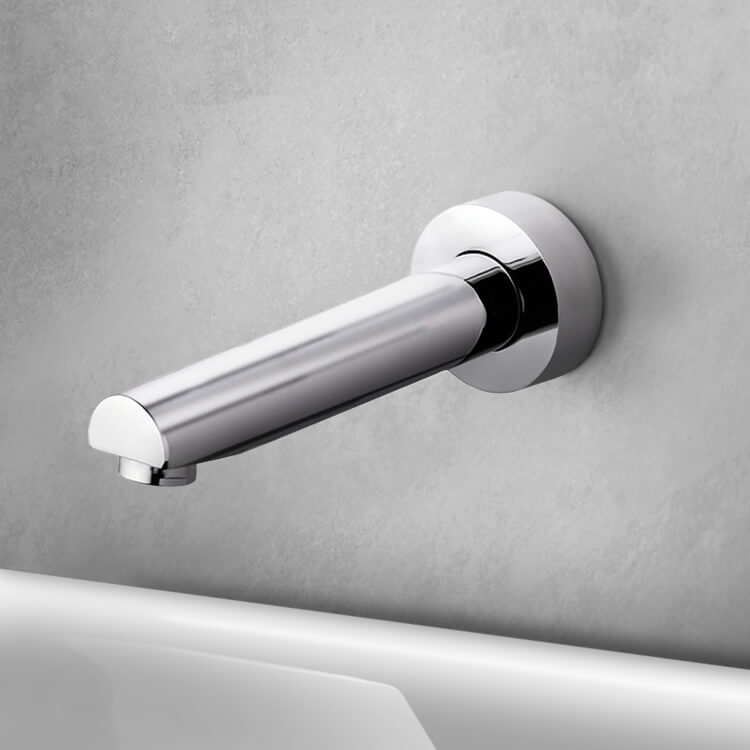 Round Wall-Mounted Tub Spout