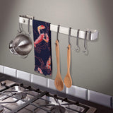 Enclume WR1 SS 24" Classic Wall Rack Utensil Bar w/ 6 Hooks SS