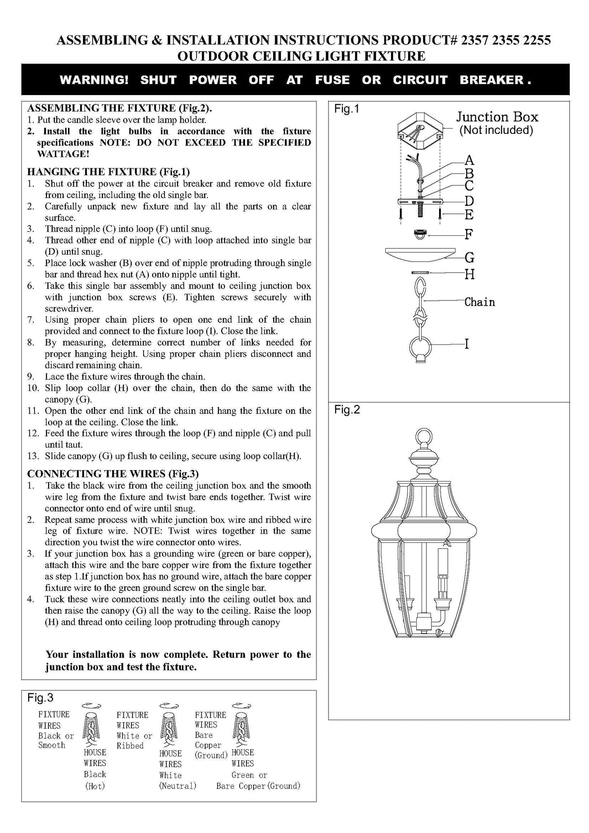 Livex Lighting 2355-01 Monterey 3-Light Outdoor Hanging Lantern, Antique Brass