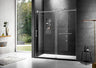 Elegant 66'' * 76'' Frameless Shower Door (Brushed Nickel)