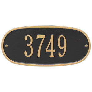 Whitehall 4004BG - Oval Plaque - Std Wall - One Line