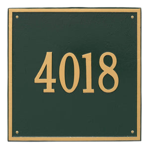Whitehall 2116GG - Personalized Square Plaque - Estate -Wall - 1 line