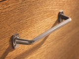 Amerock Cabinet Pull Graphite 5-1/16 inch (128 mm) Center to Center Rochdale 1 Pack Drawer Pull Drawer Handle Cabinet Hardware