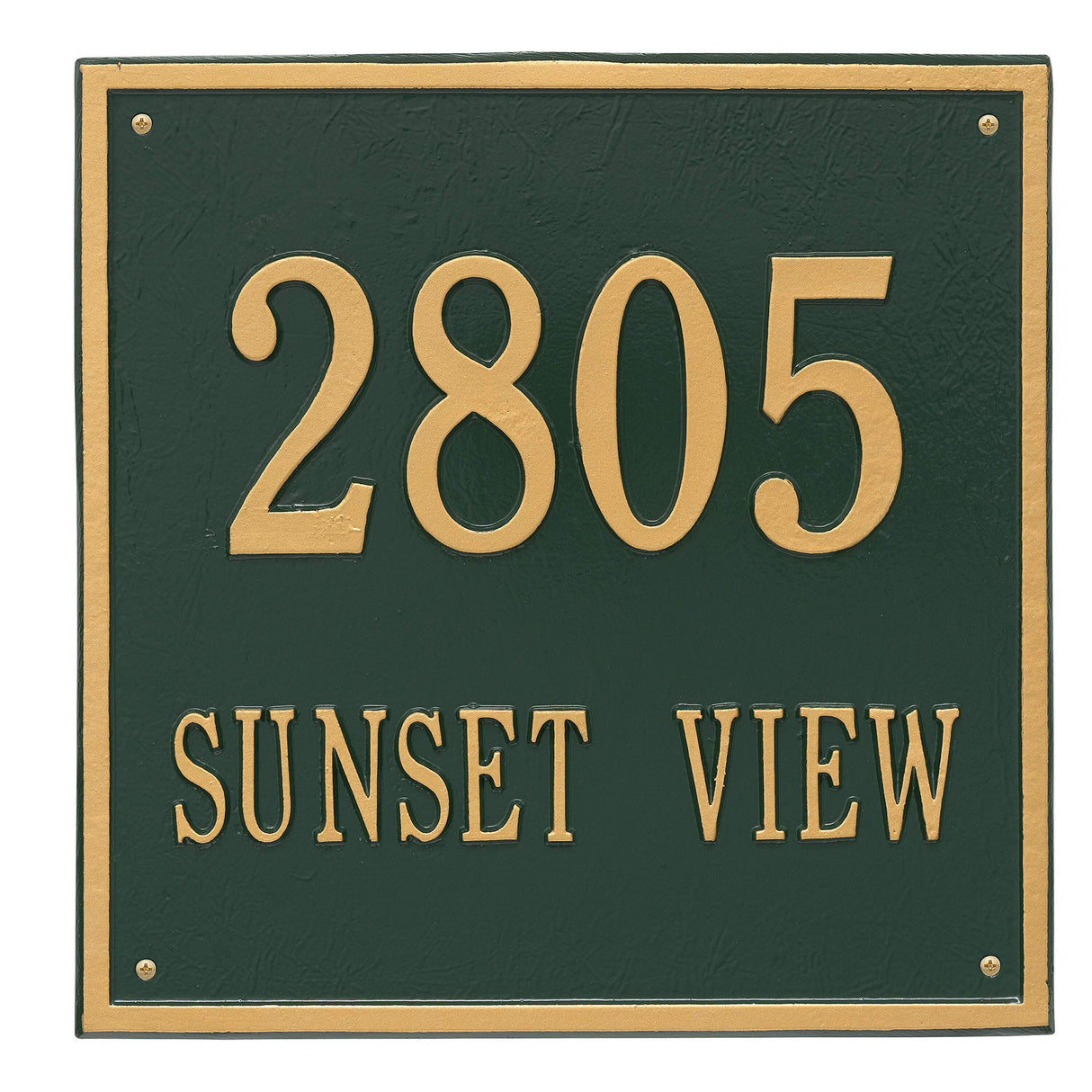Whitehall 2117GG - Personalized Square Plaque - Estate -Wall - 2 line