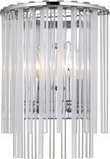 Crystorama 392-CH Bleecker 2 Light Polished Chrome Sconce