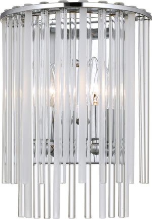 Crystorama 392-CH Bleecker 2 Light Polished Chrome Sconce
