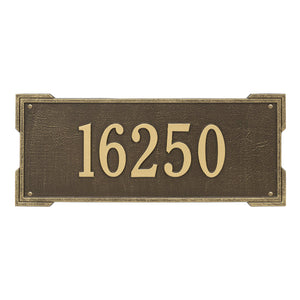 Whitehall 1019AB - Personalized Roanoke Plaque - Estate -Wall - 1 Line
