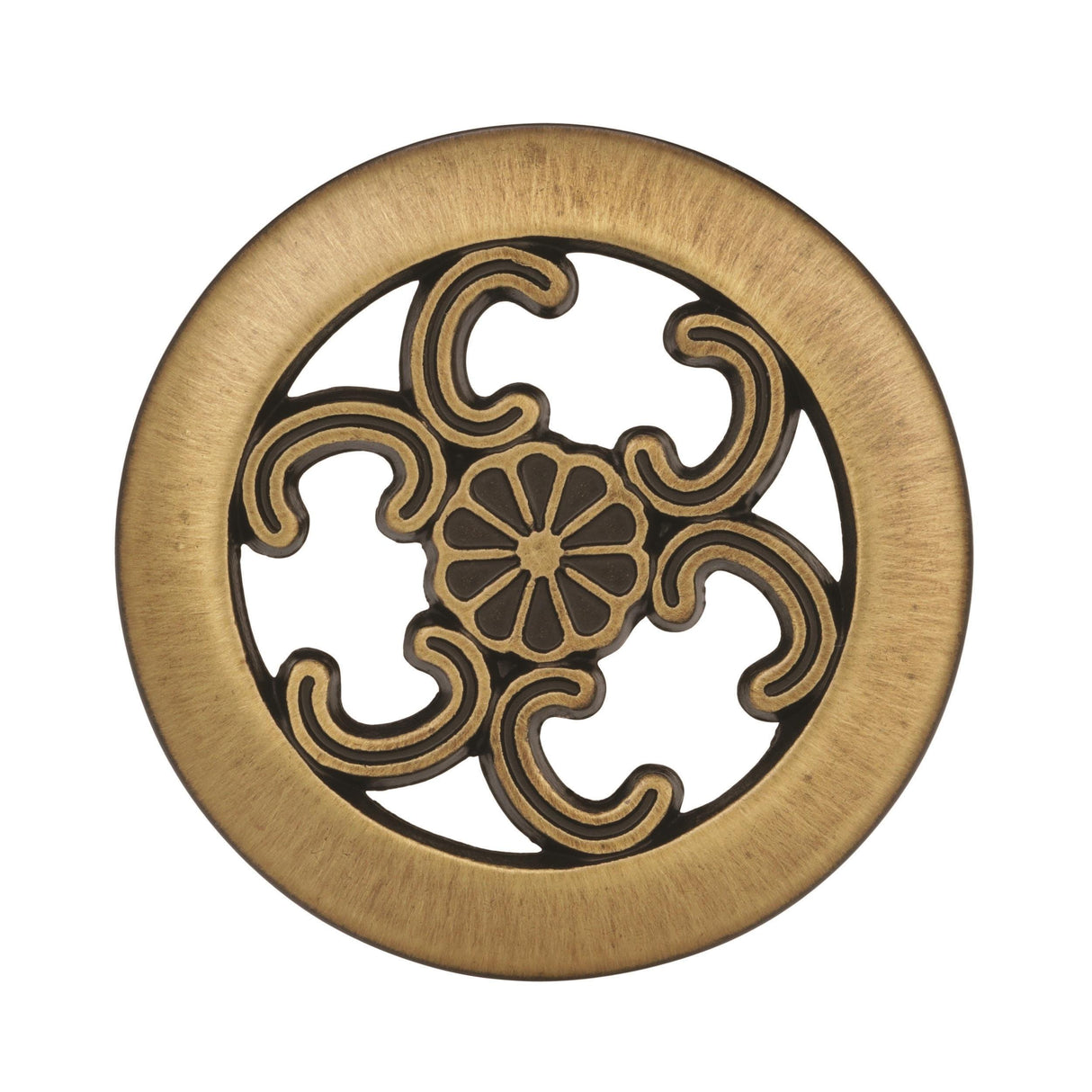 Amerock Cabinet Knob Antique Brass 1-1/2 inch (38 mm) Diameter Everyday Heritage 1 Pack Drawer Knob Cabinet Hardware