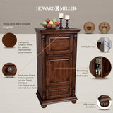 Howard Miller Cognac Wine Cabinet 695078