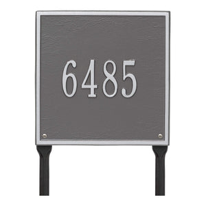 Whitehall 2113PS - Personalized Square Plaque - Standard - Lawn - 1 line