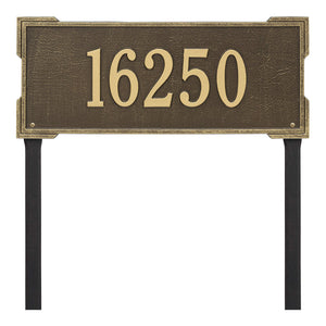 Whitehall 1121AB - Personalized Roanoke Plaque - Estate -Lawn - 1 Line