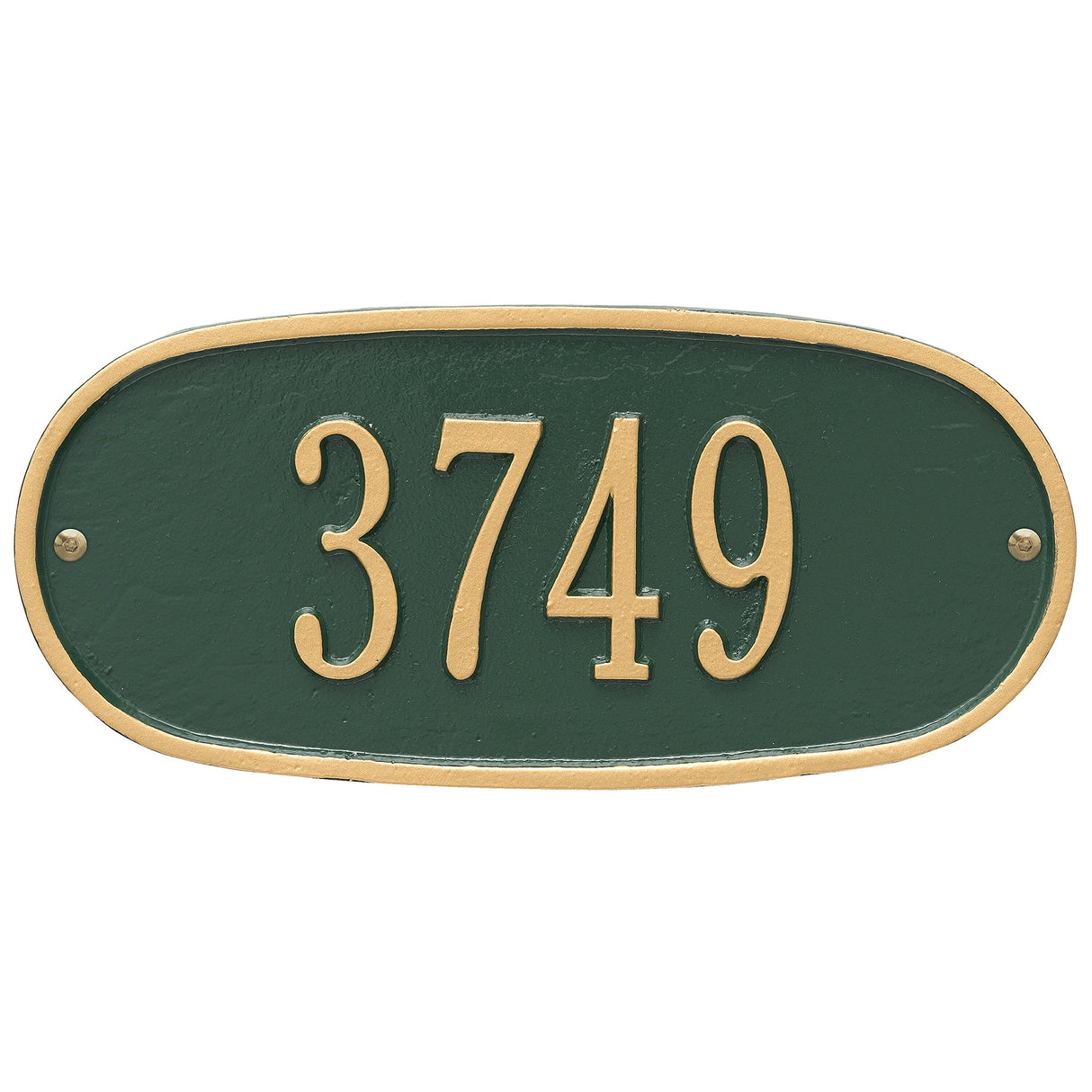 Whitehall 4004GG - Oval Plaque - Std Wall - One Line